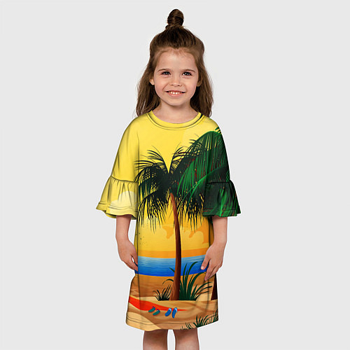 Детское платье Пляж / 3D-принт – фото 3