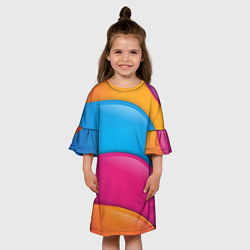 Детское платье Candy rainbow / 3D-принт – фото 3