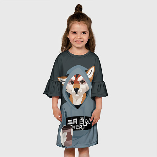 Детское платье Furry fox / 3D-принт – фото 3