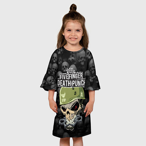 Детское платье Five Finger Death Punch 5FDP Z / 3D-принт – фото 3