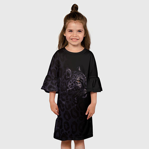 Детское платье Леопард / 3D-принт – фото 3