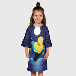 Платье клеш для девочки Марк Грэйсон Неуязвимый, цвет: 3D-принт — фото 2
