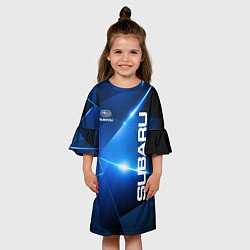 Платье клеш для девочки Subaru, цвет: 3D-принт — фото 2