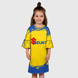 Платье клеш для девочки Suzuki Сузуки Z, цвет: 3D-принт — фото 2