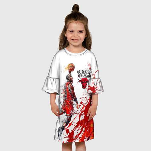 Детское платье CHICAGO BULLS 9 / 3D-принт – фото 3