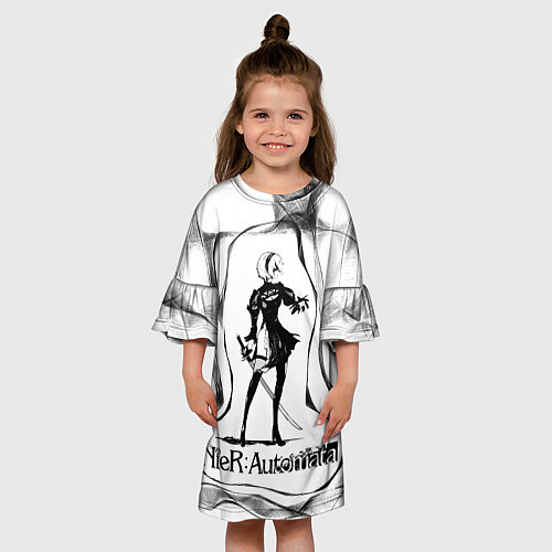 Детское платье GAME Nier: Automata / 3D-принт – фото 3