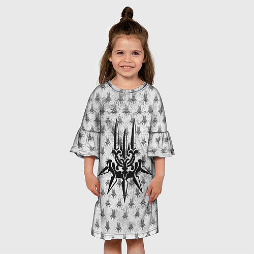 Детское платье Nier Automata Герб спина Z / 3D-принт – фото 3
