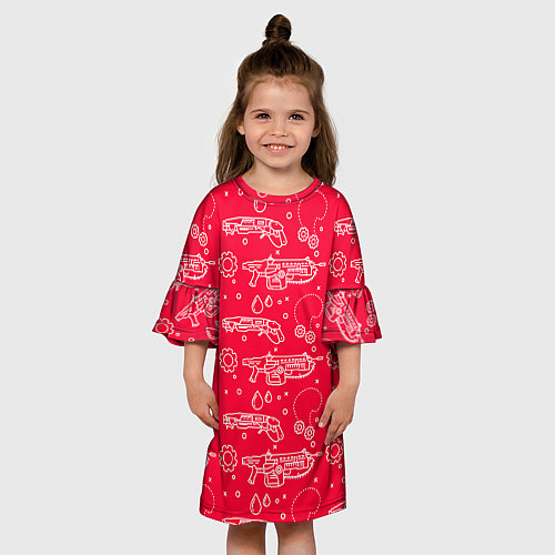 Детское платье Gears pattern / 3D-принт – фото 3