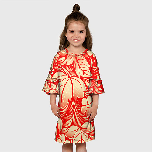 Детское платье НАЦИОНАЛЬНЫЙ УЗОР / 3D-принт – фото 3