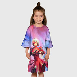 Платье клеш для девочки 2B Love Nier Automata Z, цвет: 3D-принт — фото 2