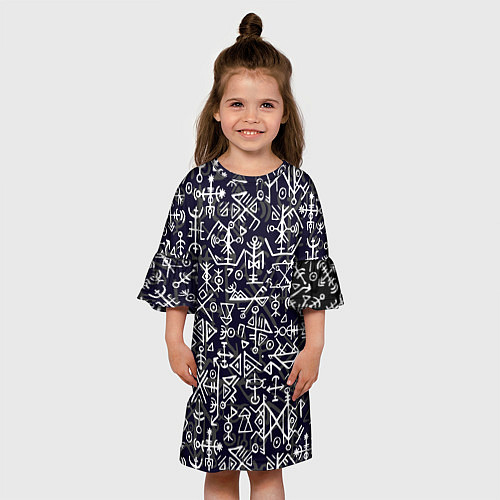 Детское платье Руны / 3D-принт – фото 3