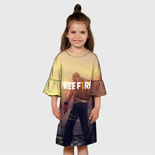 Детское платье FREEFIRE БЕЙСЕР Z / 3D-принт – фото 3