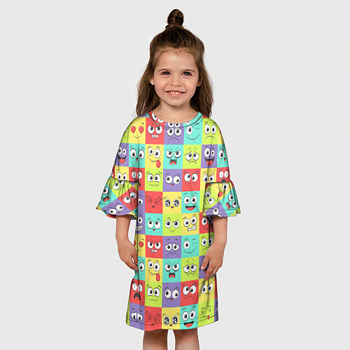 Детское платье Эмоции / 3D-принт – фото 3