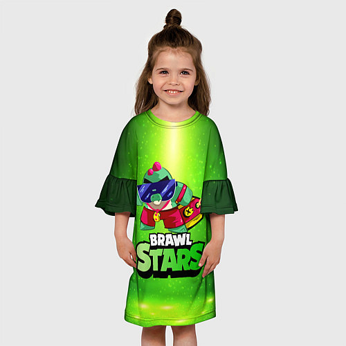 Детское платье Плохиш Базз Buzz Brawl Stars / 3D-принт – фото 3