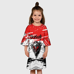 Платье клеш для девочки Броня Берсерка, цвет: 3D-принт — фото 2