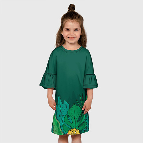 Детское платье Мои джунгли / 3D-принт – фото 3
