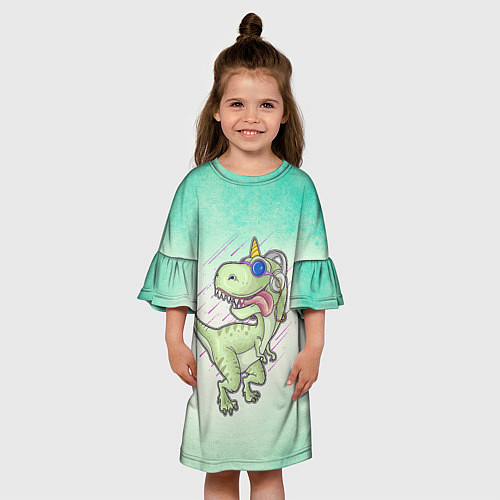 Детское платье Дино / 3D-принт – фото 3