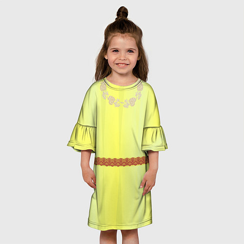 Детское платье Солнечное кружево / 3D-принт – фото 3