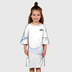 Платье клеш для девочки Мерч Обоз, цвет: 3D-принт — фото 2