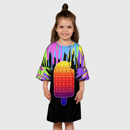 Детское платье ICE CREAM POP-IT / 3D-принт – фото 3