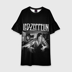 Платье клеш для девочки Led Zeppelin, цвет: 3D-принт