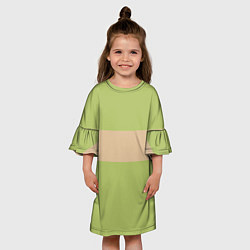 Платье клеш для девочки КОСТЮМ ТИХИРО УНЕСЁННЫЕ ПРИЗРАКАМИ, цвет: 3D-принт — фото 2