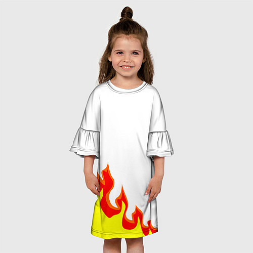 Детское платье Огонь / 3D-принт – фото 3