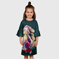 Платье клеш для девочки Nanachi, цвет: 3D-принт — фото 2