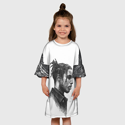 Детское платье ASAP ROCKY АСАП спина Z / 3D-принт – фото 3