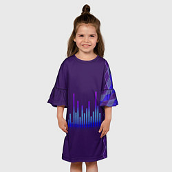 Платье клеш для девочки Эквалайзер, цвет: 3D-принт — фото 2
