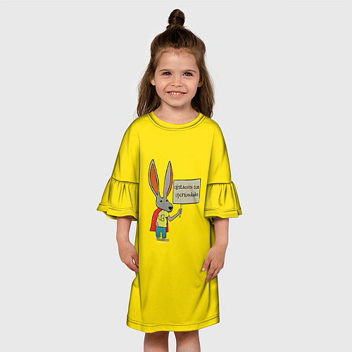 Детское платье Ultra Bunny / 3D-принт – фото 3