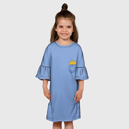 Детское платье Фри в кармане / 3D-принт – фото 3