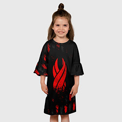 Платье клеш для девочки DEAD SPACE ОБЕЛИСК, цвет: 3D-принт — фото 2
