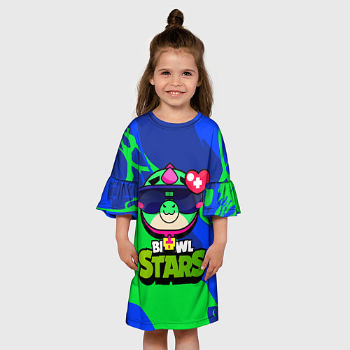 Детское платье Brawl Stars Базз Buzz / 3D-принт – фото 3