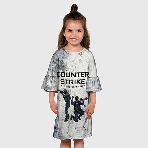 Детское платье COUNTER TERRORIST CS GO Z / 3D-принт – фото 3