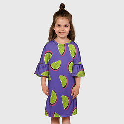 Платье клеш для девочки Лаймы, цвет: 3D-принт — фото 2