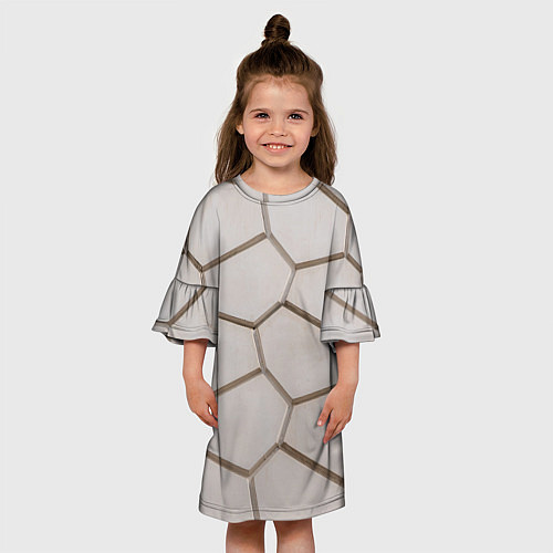 Детское платье Ячейки / 3D-принт – фото 3