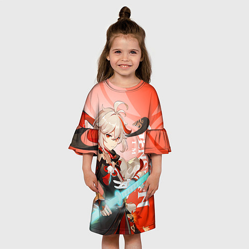 Детское платье Genshin Impact, Кадзуха / 3D-принт – фото 3