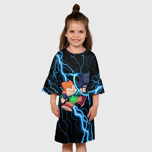 Детское платье Пико Pico Молния / 3D-принт – фото 3