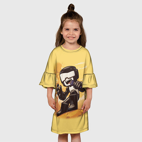 Детское платье Танкист Tankman / 3D-принт – фото 3