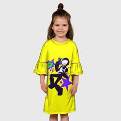 Платье клеш для девочки Tankman FNF, цвет: 3D-принт — фото 2