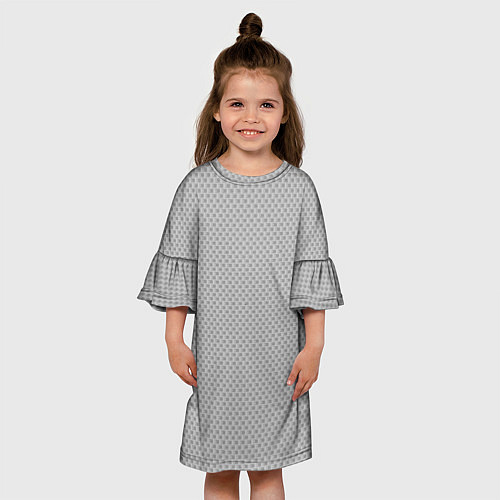 Детское платье GRAY CARBON / 3D-принт – фото 3