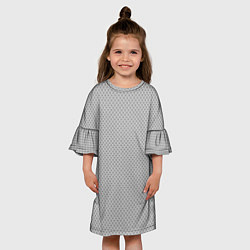Платье клеш для девочки GRAY CARBON, цвет: 3D-принт — фото 2