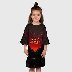 Платье клеш для девочки Агата Кристи чудеса, цвет: 3D-принт — фото 2
