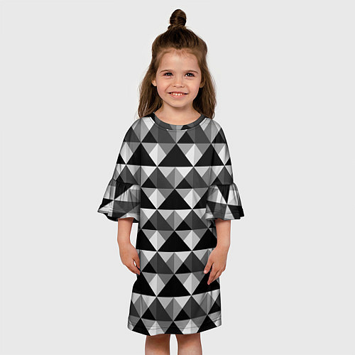Детское платье Современный геометрический / 3D-принт – фото 3