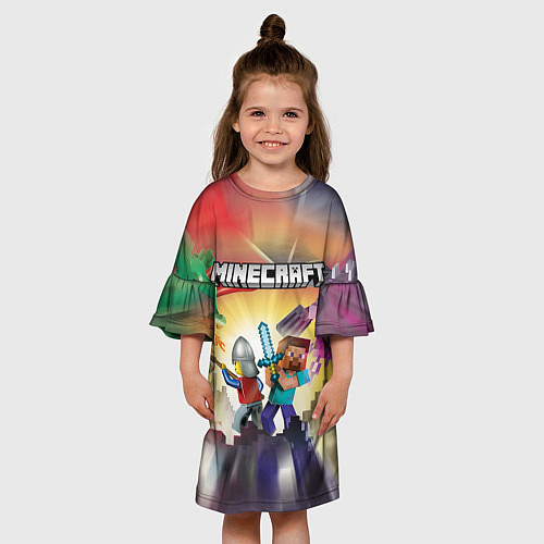 Детское платье MINECRAFT МАЙНКРАФТ Z / 3D-принт – фото 3