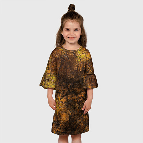 Детское платье Абстрактный узор текстура / 3D-принт – фото 3