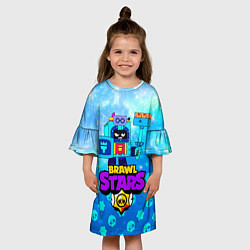Платье клеш для девочки Эш Ash Brawl Stars, цвет: 3D-принт — фото 2