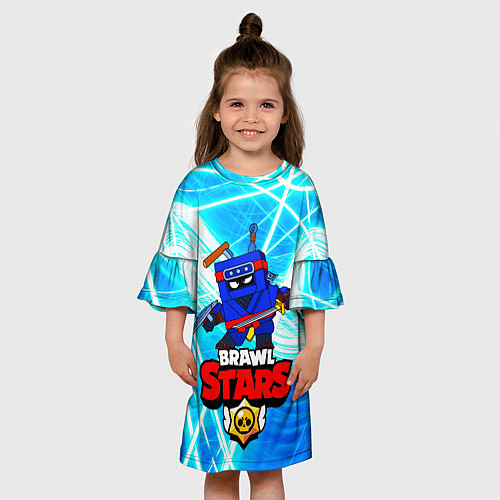 Детское платье Ninja Ash Ниндзя Эш, Brawl Stars / 3D-принт – фото 3
