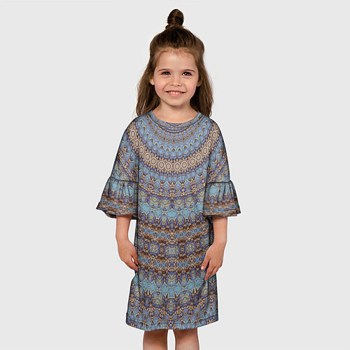Детское платье Этнический арабский узор / 3D-принт – фото 3